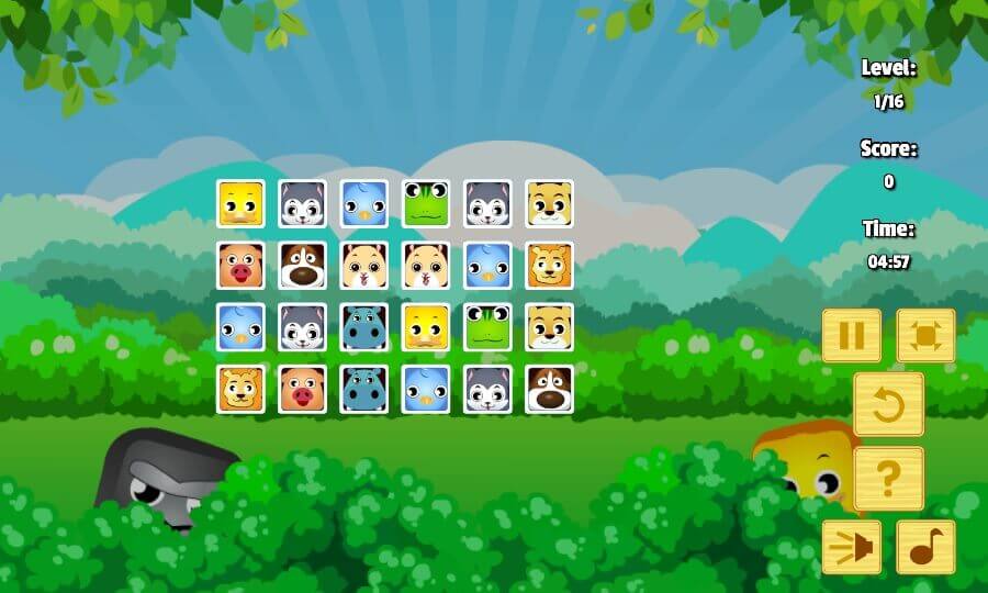 Animal Connect — free online mahjong game