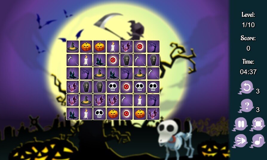 Connect Halloween Mahjong