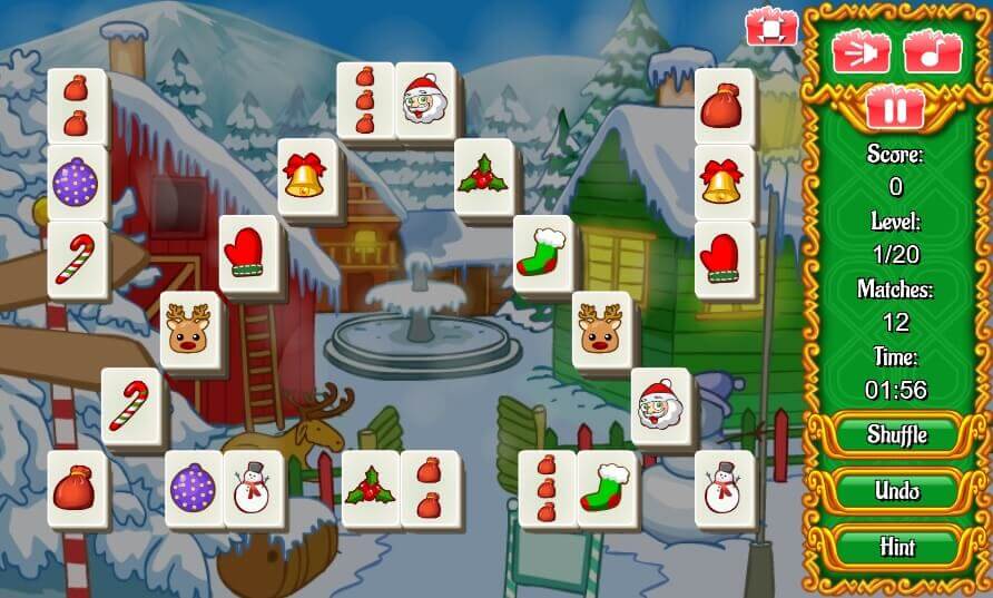 Christmas Mahjong — free online mahjong game