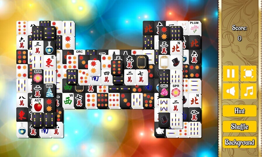 Black and White Mahjong 2 — free online mahjong game
