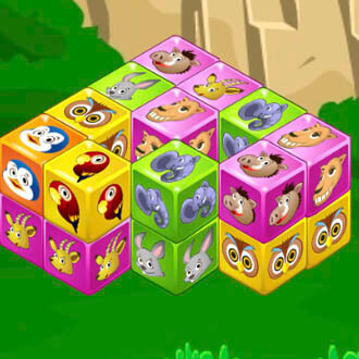 Animals Cubes Mahjong