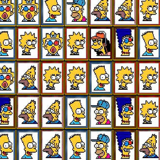 Tiles of the Simpsons Mahjong