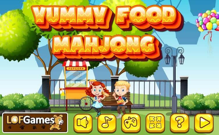Yummy Food Mahjong — free online mahjong game