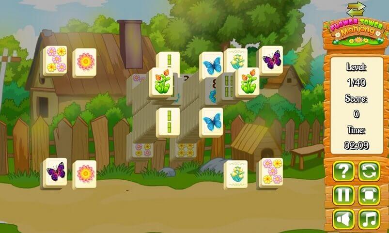 Flower Tower Mahjong