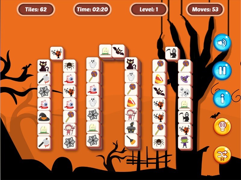 Halloween Mahjong Tiles