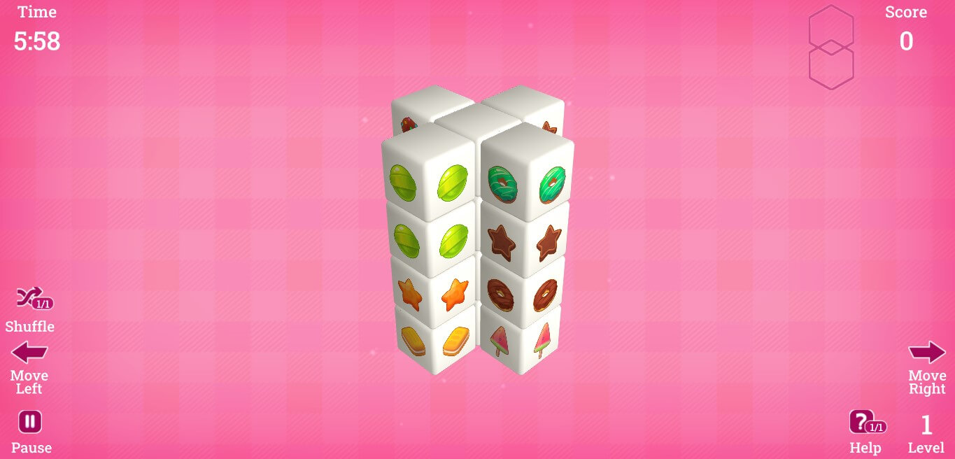 Mahjong 3D Candy Gameplay