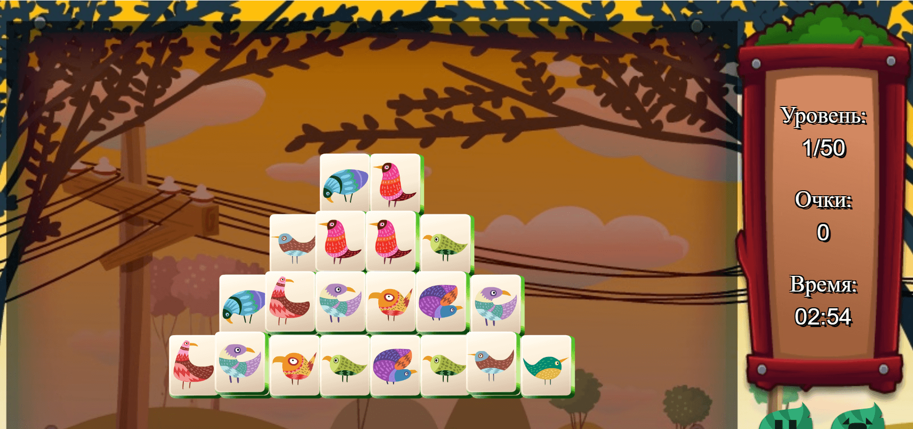 Mahjong Birds Gameplay