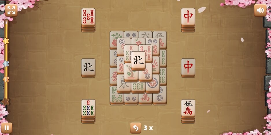 Full Screen Mahjong Flowers image Mahjong Flowers Gameplay