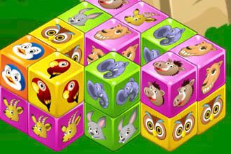 Animals Cubes Mahjong 13 animal cubes