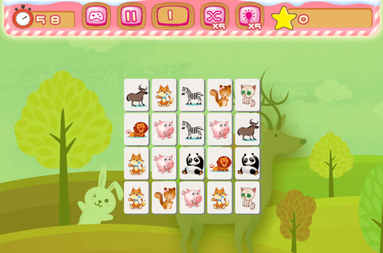 Animals Mahjong Connection - play game online in full screen