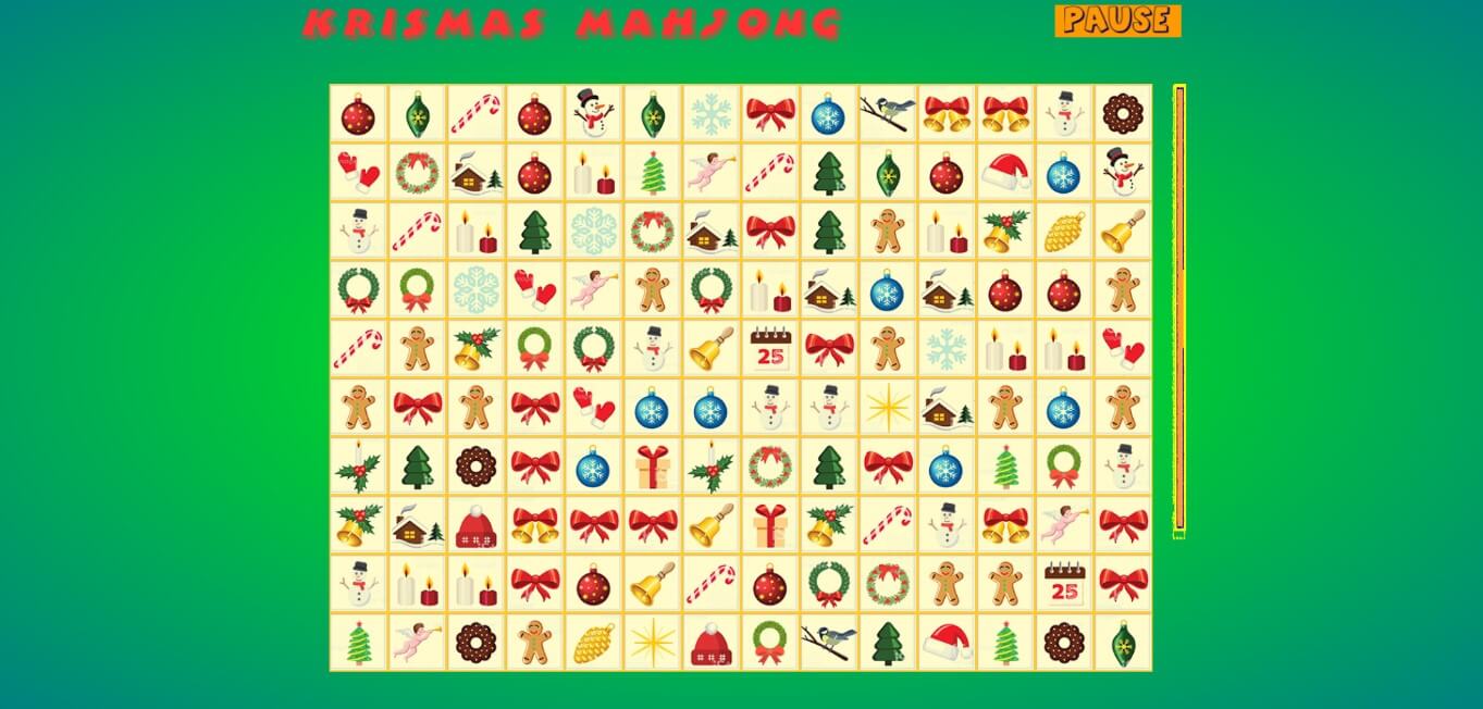 Full Screen Krismas Mahjong image Krismas Mahjong Gameplay