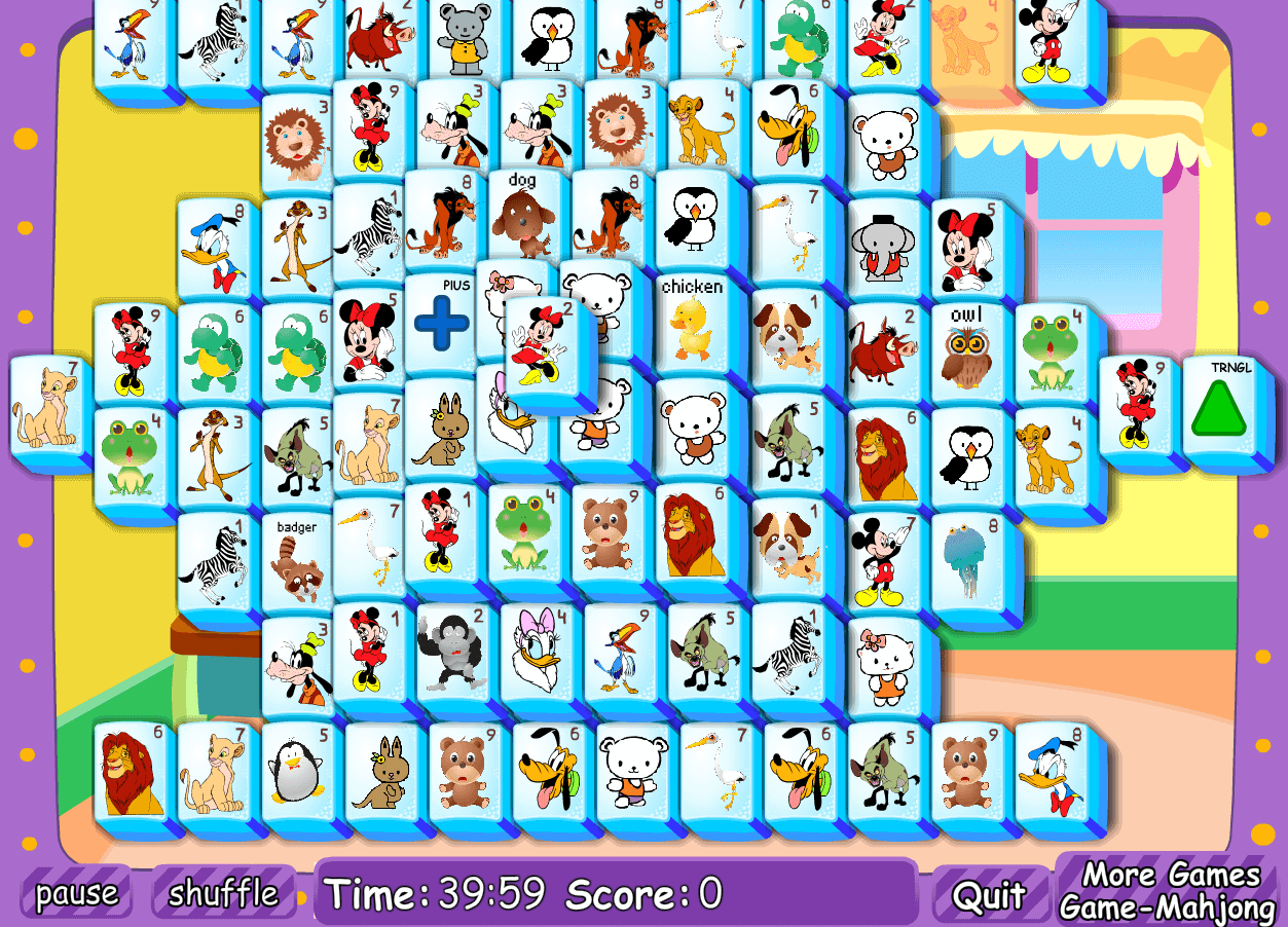 Mahjong Kids gameplay