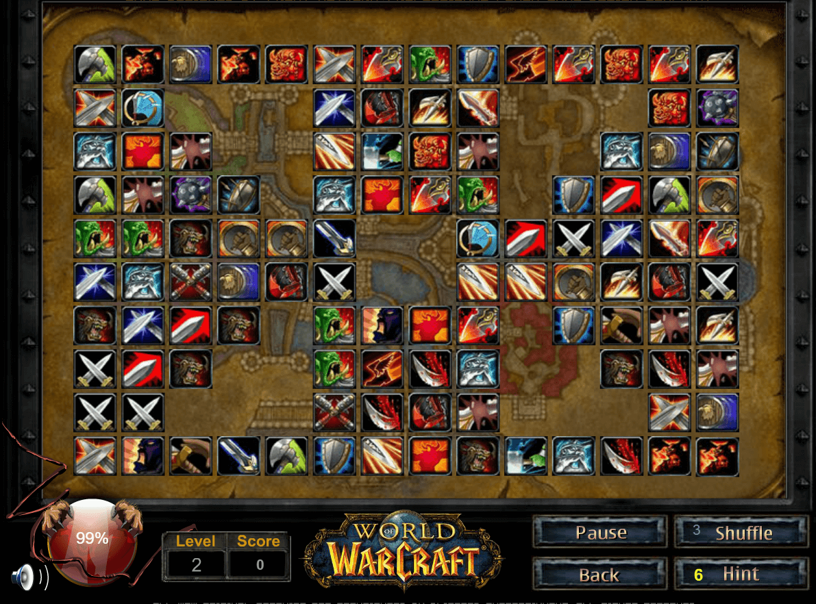 World of Warcraft Mahjong gameplay